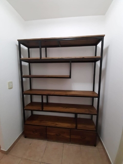 Biblioteca Irregular con cajones - comprar online