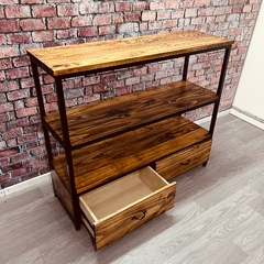Rack de TV doble estante