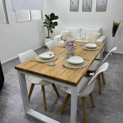 Mesa "Aluche" Madera de Eucalipto 150x80 B - tienda online