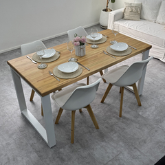 Mesa "Aluche" Madera de Eucalipto 150x80 B - comprar online