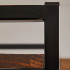 BIBLIOTECA MEDIANA 60X35X180 Hierro y Madera - comprar online