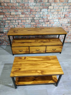 Rack de 3 cajones + Mesa Ratona - comprar online