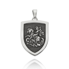 Medalha São Jorge Prata