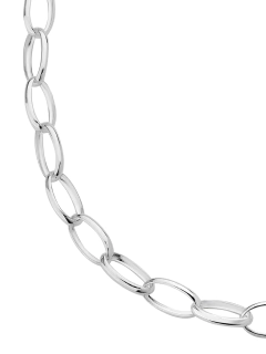 Corrente Elo Oval Prata - comprar online