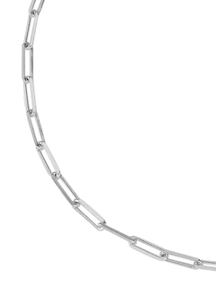 Choker Elo Retangular Prata - comprar online