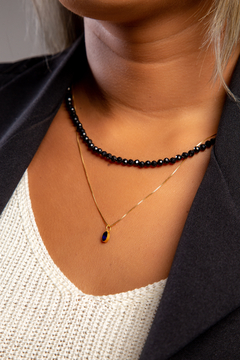 Colar Nice Safira Ouro - comprar online