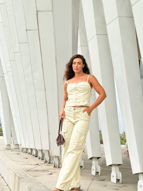 Calça Milano Areia – Elegância Casual em Algodão e Viscose | Nanni Swim - comprar online