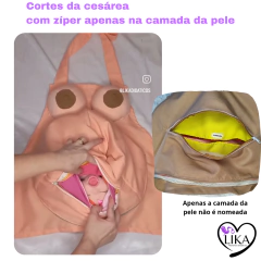 Imagem do Avental simulador de parto normal e cesárea (SEM bebê)