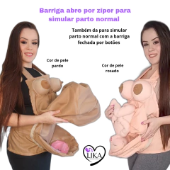 Avental simulador de parto normal e cesárea (SEM bebê) - comprar online