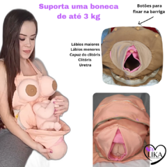 Avental simulador de parto normal e cesárea (SEM bebê) na internet