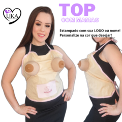 Top/Avental com Mamas (tecido tricoline) - comprar online