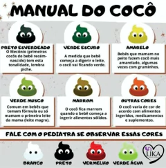 Fralda Prematuro Extremo Manual do cocô (sem ou com LOGO)