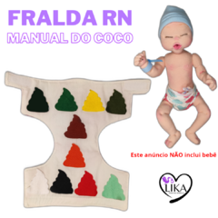 Fralda RN Manual do coco (sem ou com estampa da LOGO)