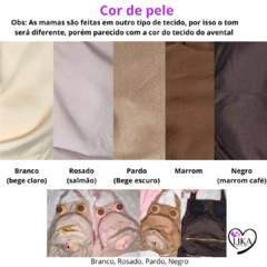 Avental simulador de parto normal e cesárea (SEM bebê)
