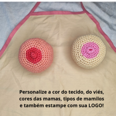 Top ou Avental com 2 mamas removíveis em crochê - comprar online