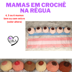 Mamas de crochê na régua ( sem ou com velcro) - comprar online