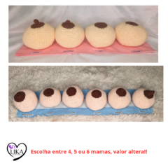 Mamas de crochê na régua ( sem ou com velcro)