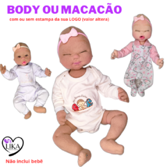 Body OU Macacão personalizado com sua LOGO ou sem logo