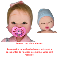 Imagem do Boneca com caixa de som, cabelos e olhos abertos