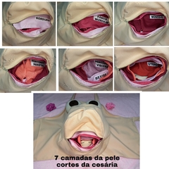 Avental simulador de parto normal e cesárea (SEM bebê) - comprar online