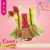 Romper saia | carnaval | Pink e verde neon | bordado inglês | com turbante na internet
