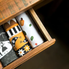 Kit 5 Panos de Prato com Saquinho Presenteável 100% Algodão- Cordel Encantado - loja online