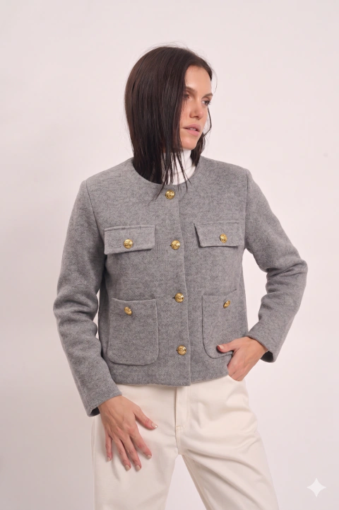 CAMPERA ROUGE (PAÑO) - tienda online