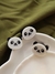 Kit Anel e Brinco Panda