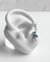 PIERCING FLOR CRISTAL - FURO PINO [VE.064] - Mar em Prata