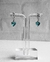 BRINCO ARGOLA CLICK CRAVEJADA COM PINGENTE CORAÇÃO VERDE TIFFANY [SX.079] - comprar online