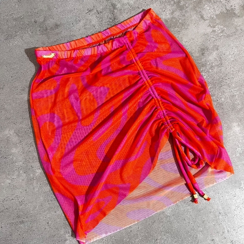 Saia Gringa Tule Pink Tangerina - comprar online