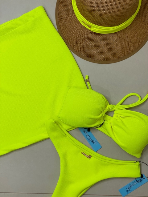 Saia Estrela Amarelo Neon