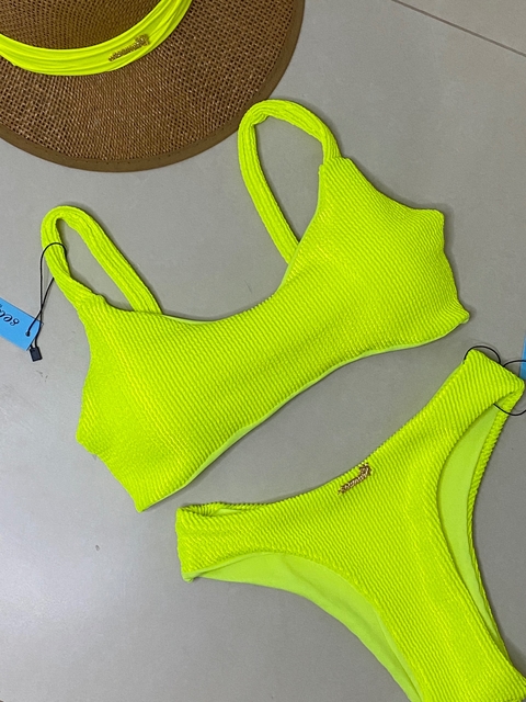 Biquíni Livre, Leve e Solta Amarelo neon
