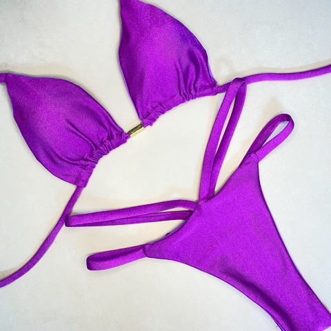 Biquíni “Dona de Si” 2 fitas roxo