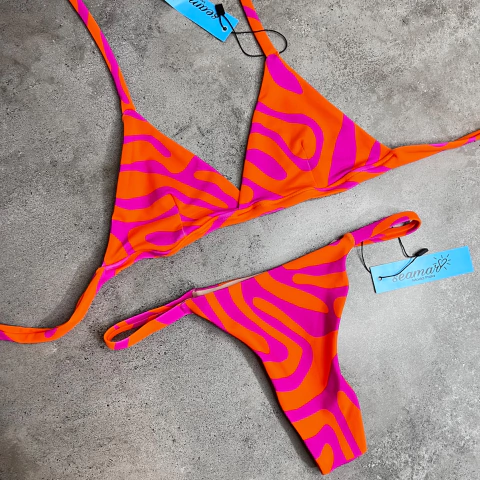 Biquíni Bia Pink Tangerina