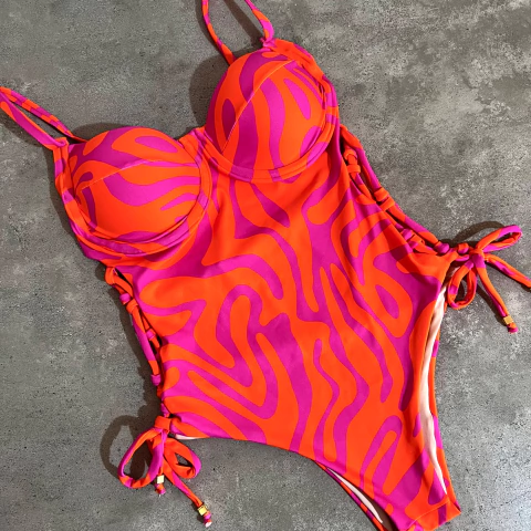 Maiô Deusa Pink Tangerina