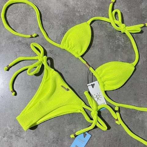 Biquíni Bem Resolvida Amarelo Neon