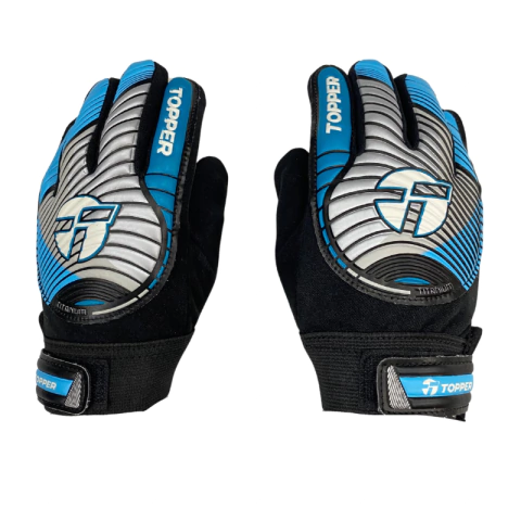 GUANTE ARQUERO TITANIUM JR (NEGRO/AZUL)