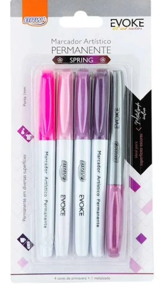 Kit Marcador Artístico Permanente Spring - Primavera Evoke BRW