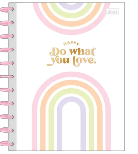 Caderno Tilidisco Universitário 10 Matérias Happy Tilibra