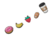 Kit Jibbitz Breakfast Pack com 5 Unidades Crocs
