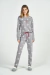 Pijama Manga Longa Beijinhos Cor Com Amor