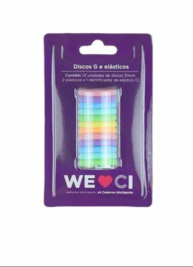 DISCOS G + ELÁSTICO - COLORIDO