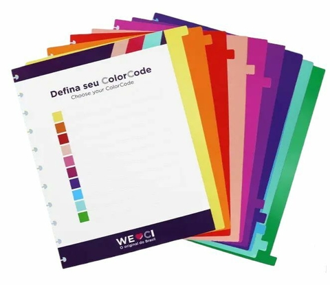 DIVISÓRIAS COLORCODE - CADERNO INTELIGENTE
