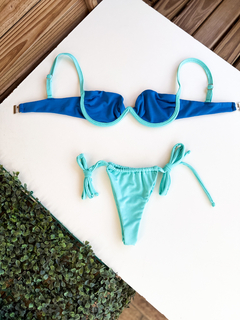 BIKINI GABI - BICOLOR AZUL + TIFANNY - comprar online