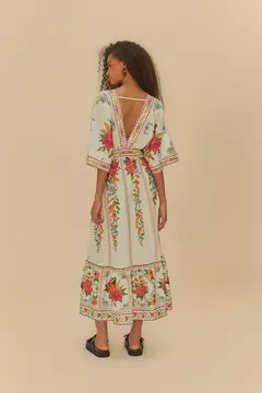 Vestido Midi Delicadeza Em Flor - loja online