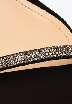 Sandalia Mule Glam Salto Bloco Preto