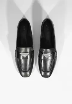 Mocassim Deluxe Nappa Couro Preto na internet