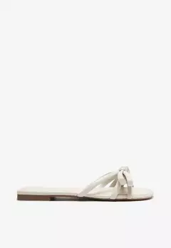 Sandália Rasteira Laço Pérola - comprar online
