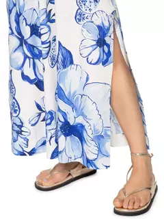 Imagem do Vestido Midi Chita Porcelana